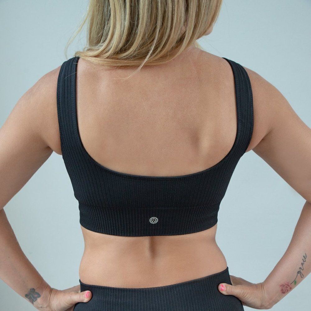 Midnight Black Sports Bra - Picture 3 of 4